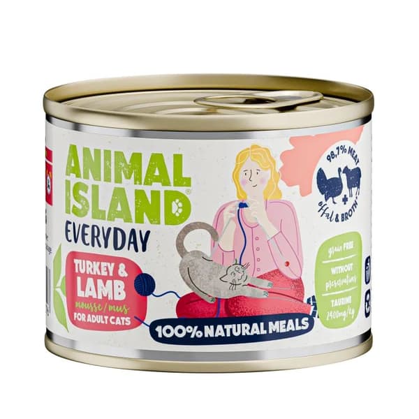 ANIMAL ISLAND Everyday kalkun og lam - vådfoder til katte - 200 g