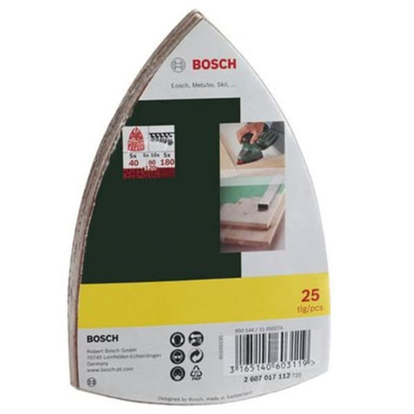 BOSCH 25 slibekroge til flere slibere
