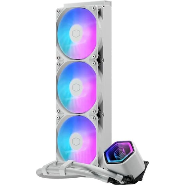 COOLER MASTER - MasterLiquid 360 Core II White Edition - Vandkøling AIO - 120mm blæsere