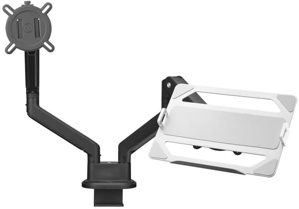 Laptopställ - EN FÖR ALLA - VESA 75 - 10 till 17" max - 9 kg max - Breddjustering - Säkerhetskant