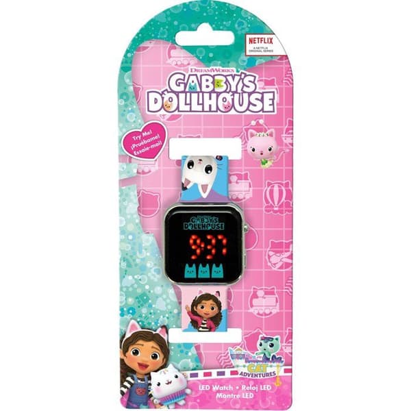 Gabbys dockhus LED-klocka - BARN LICENSERING - GD00019