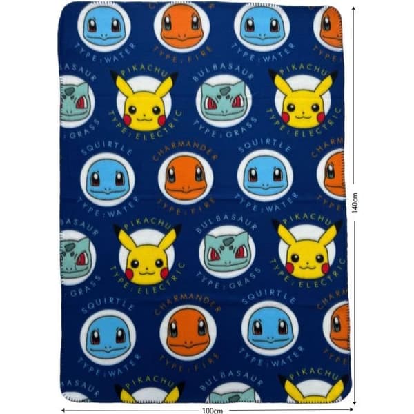 Viltti - POKEMON - Kasvot - 100 x 140 cm