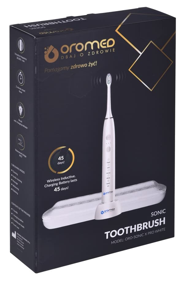 ORO-SONIC X PRO WHITE sonisk tandborste