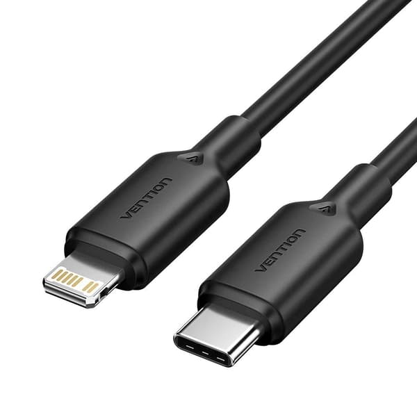 USB-C til Lightning-kabel 3A 480Mbps 1m SORT