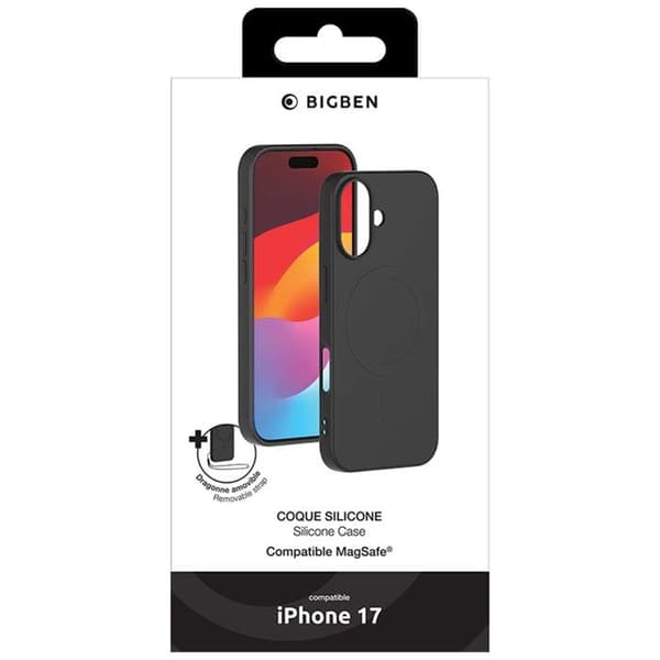 MagSafe-kotelo - iPhone 17 - Silikoni - Musta