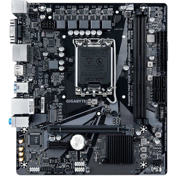 Moderkort - GIGABYTE - H610M S2H V2 DDR5 - Micro-ATX-format - Intel H610-chipset - DDR5