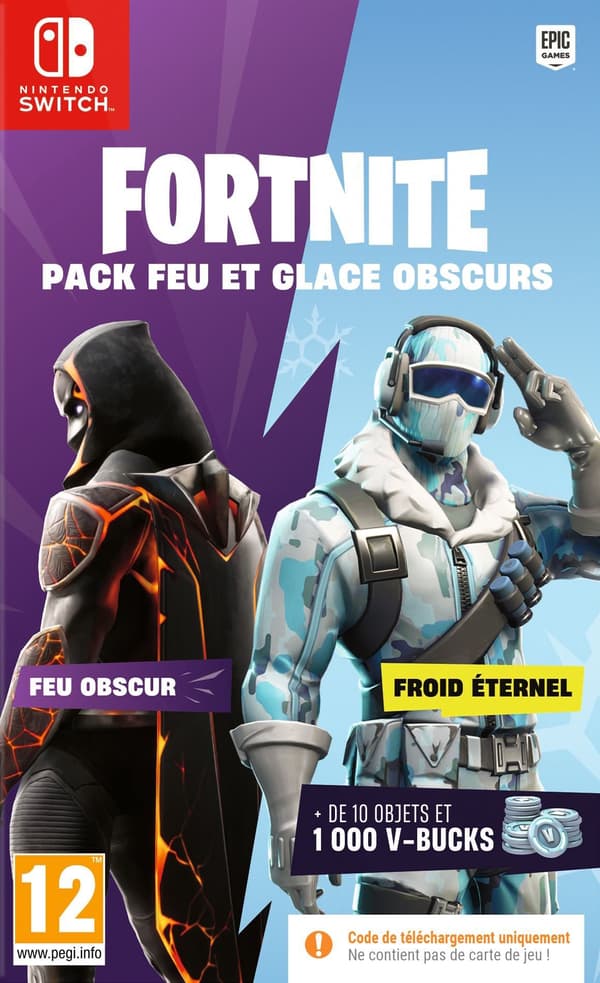 FORTNITE Dark Fire & Ice Bundle - Nintendo Switch-spil - Kode i en æske