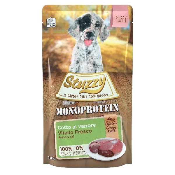 STUZZY Monoprotein Puppy Kalvefoder - vådfoder til hunde - 150 g