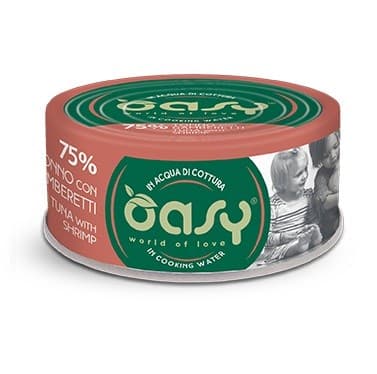 OASY More Love Tonfisk med räkor - våtfoder för katter - 70 g