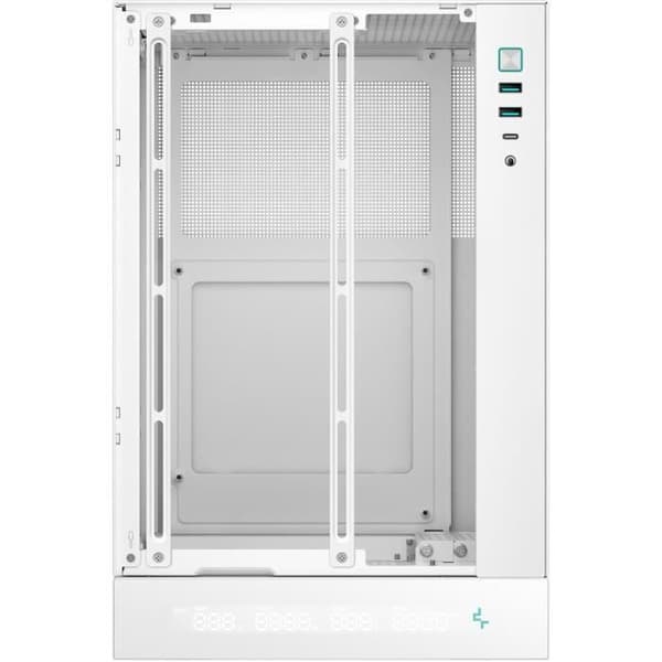 DEEPCOOL CH170 Digital Mini Tower kabinet uden strømforsyning - M-ITX Format - Hvid