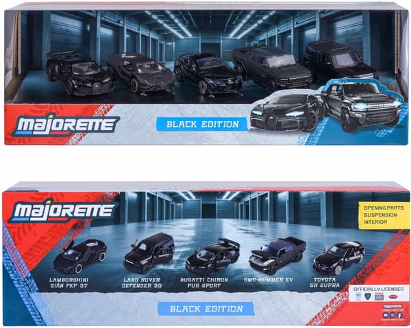 MAJORETTE - Majo Black Edition presentförpackning med 5 delar - från 3 år