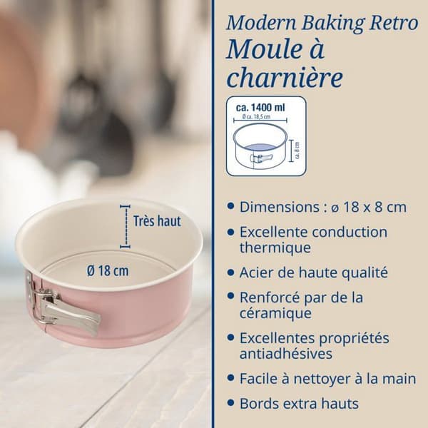 Sæt med 2 springforme - DR. OETKER - Retro - 18 og 20 cm