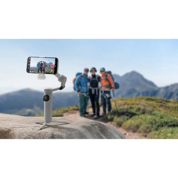 Smartphone-stabilisator - INSTA360 - Flow 2 - 360° panoramaspårning - 3-axlig stabilisering - Grå