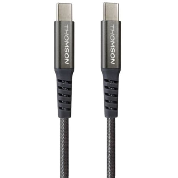 Kabel - THOMSON - Laddning och data - USB-C till USB-C - 100W - 1,5m