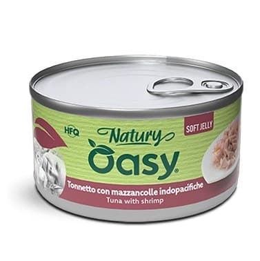 OASY Natury Soft Jelly Tonfisk med räkor - våtfoder för katter - 150 g