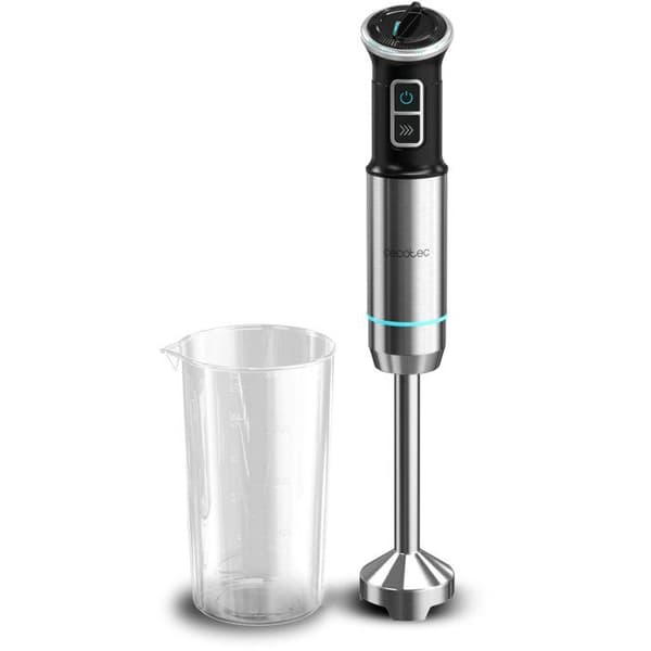 Stavblender - CECOTEC - Power Neutron - 1100 W - 4 knive - 800 ml glaskande - Sort/rustfrit stål