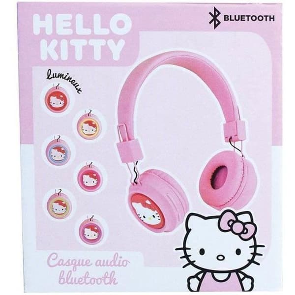 Justerbart Bluetooth-headset med mikrofon - HELLO KITTY - USB-kabel - Lydkabel - Fra 3 år