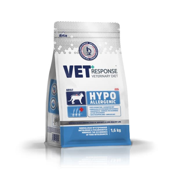 VET RESPONSE Hypoallergenisk - tørfoder til katte - 1,6 kg