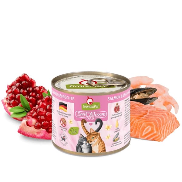 GRANATAPET DeliCATessen lax och skaldjur - våtfoder för katter - 200 g