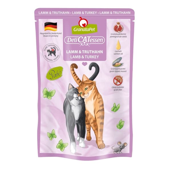 GRANATAPET DeliCATessen Lam og kalkun - vådfoder til katte - 85 g