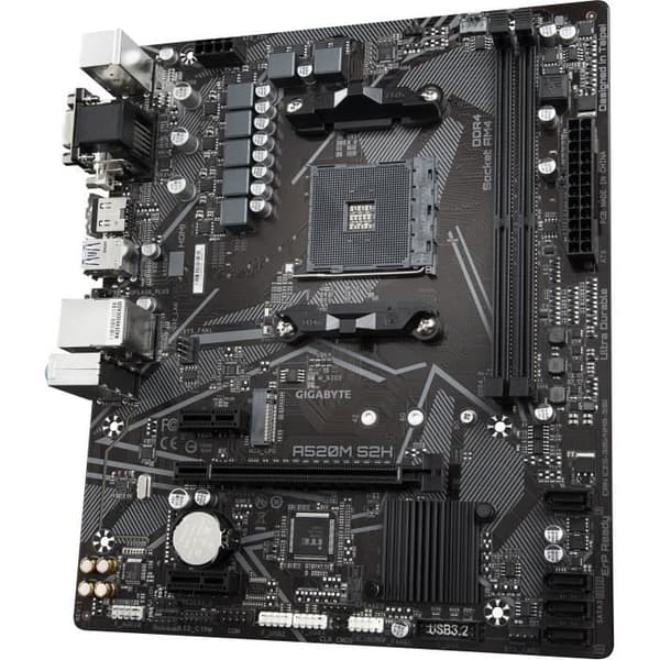 Emolevy - GIGABYTE - A520M S2H - Micro ATX - Socket AM4 - DDR4 jopa 64 Gt
