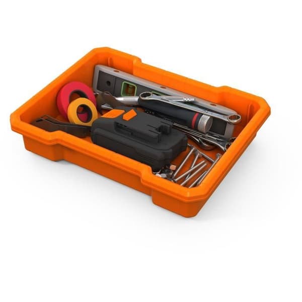 3-i-1 modulärt system - WORW BY KETER - STACK N ROLL - 48 x 39 x 69,5 cm - Svart