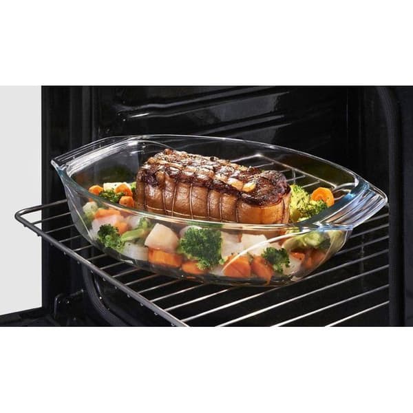 Ovalt bagefad - PYREX - Lad os dele - 35 x 24 cm - Glas