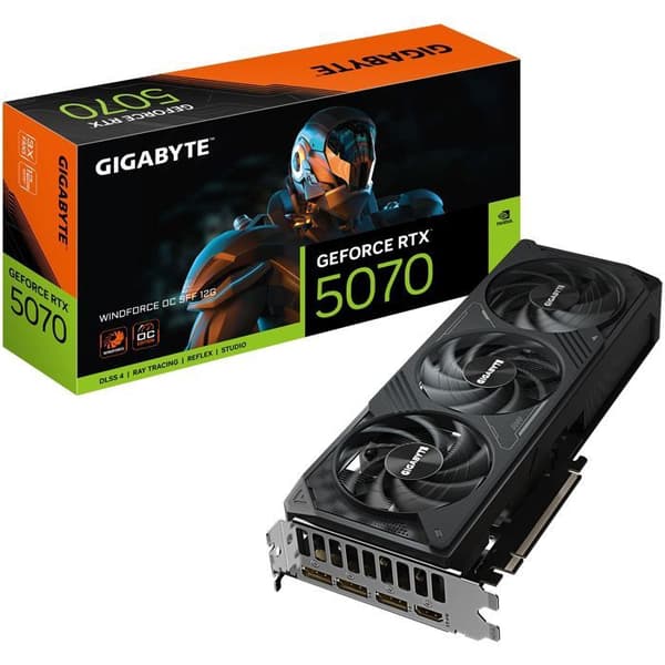 Grafikkort - GIGABYTE - GeForce RTX 5070 WINDFORCE OC SFF 12G