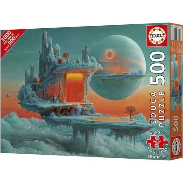 Pussel - EDUCA - Eld och Is Planet - 500 bitar - 68x48 cm - från 10 år