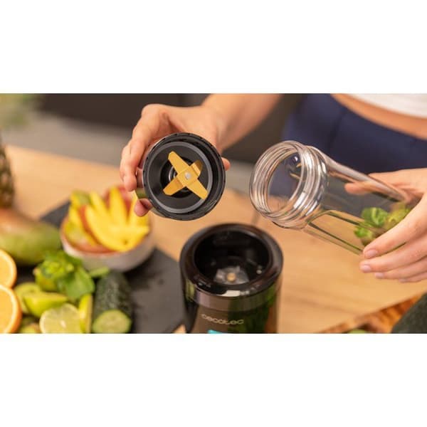 Blender - CECOTEC - Power Titanium 350 - 350 W - Bærbar Glas - 600 ml - Sort