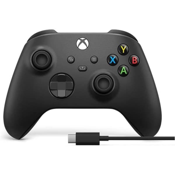 Xbox trådlös handkontroll + USB-C-kabel – svart