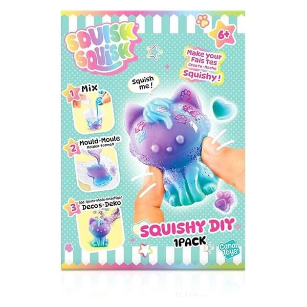 Kanalleksaker - SQUISH SQUISH - Squishy 1-pack DIY - Ålder 6+ - SQI 005