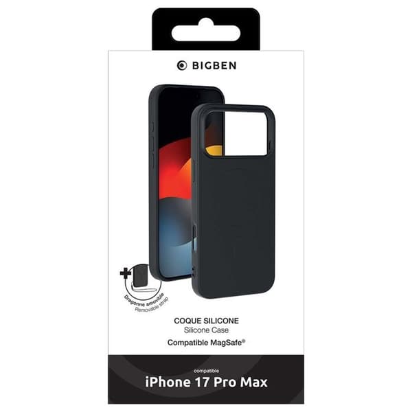 MagSafe-skal - iPhone 17 Pro Max - Silikon - Svart