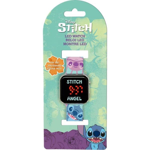Stitch LED-klocka - BARNKÖRKORT - LAS4197