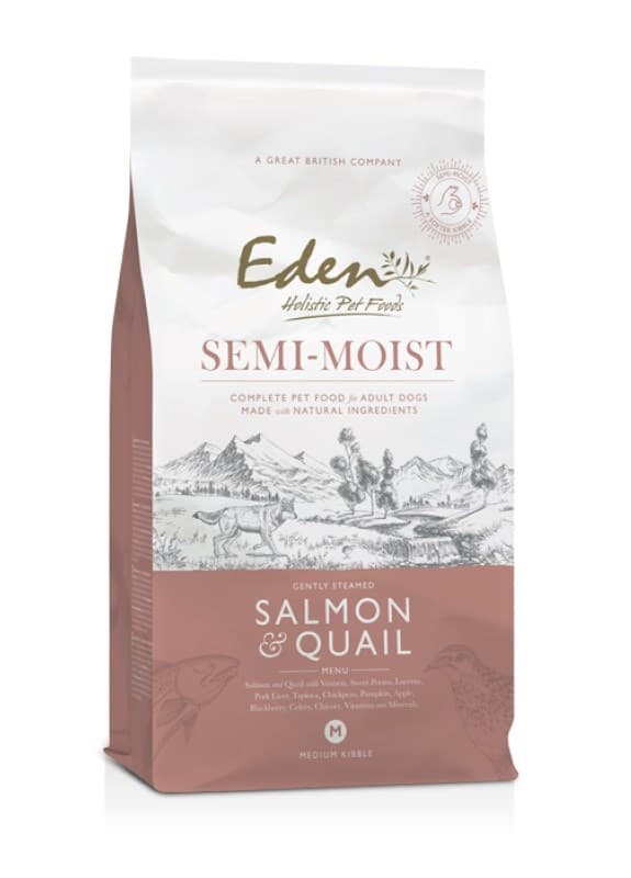 EDEN Semi-Moist Laks & Vagtel - semi-moist hundefoder - 10 kg
