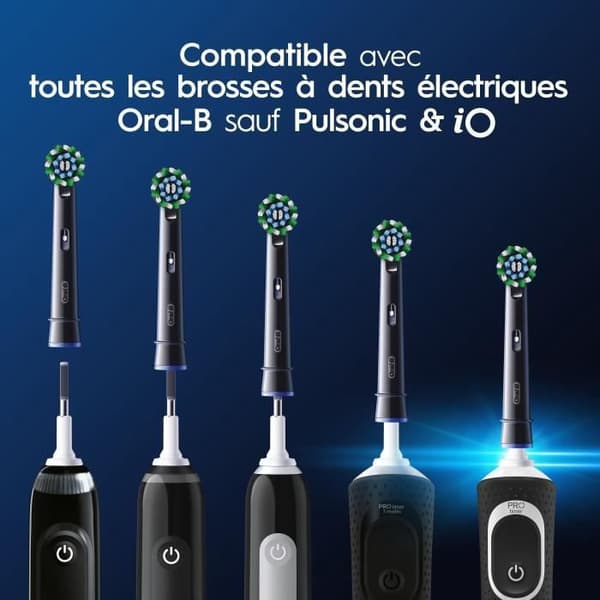 Borstar - ORAL-B - CROSS ACTION PRO - 8-pack - Svart