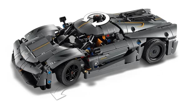 LEGO TECHNIC 42173 Koenigsegg Jesko Absolute Grå Hyperbil