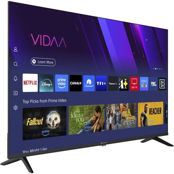 CONTINENTAL EDISON - CELED43SVQLD26B7 - 43" (110 cm) UHD QLED LED-TV - 3xHDMI, 2xUSB - Sort
