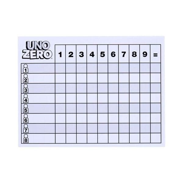 Klassiskt Uno Zero-spel