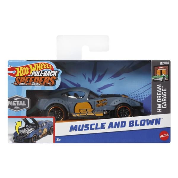 Hot Wheels Pull-Back Fordon - Skala 1:43 Set - Hot Wheels - HPR70