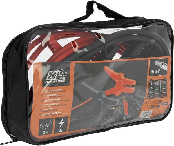 XL PERFORM TOOLS Startkabler - 2,5L benzinmotor - 16mm² x 3m