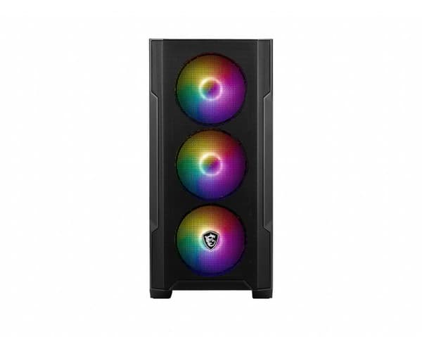 MSI MAG Forge M100A Micro Tower Svart, Transparent