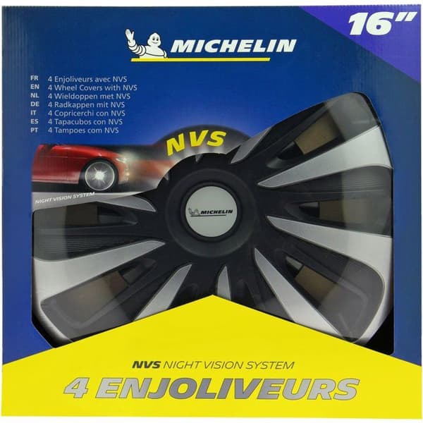 MICHELIN pölykapseli 16 NVS 3D 4 kpl laatikossa musta