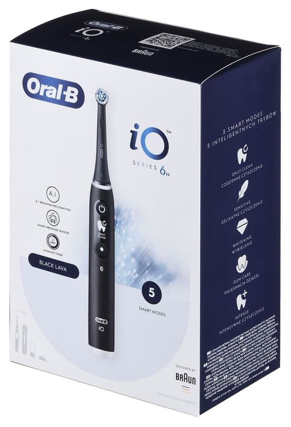 BRAUN ORAL-B ELEKTRISK VÆRKTØJ IO 6N SORT ONYX sort