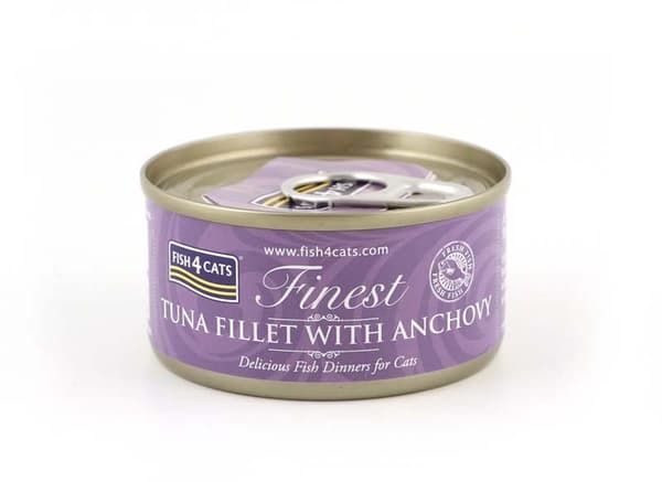 FISH4CATS Tunfilet med ansjoser - vådfoder til katte - 70 g