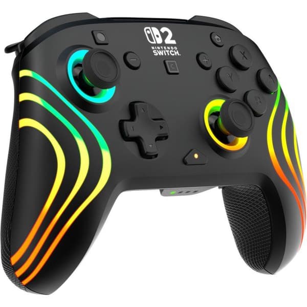 Gamepad - Nintendo Switch 2 - Afterglow Wave - RGB - Trådløs - Sort - Turtle Beach