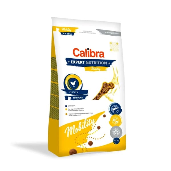 CALIBRA Dog Expert Nutrition Mobility - torrfoder för hundar - 12 kg