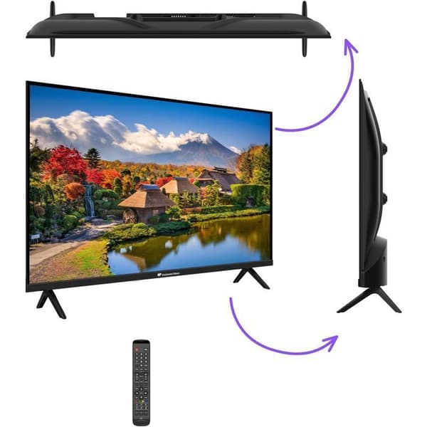 HD LED TV - CONTINENTAL EDISON - 32" (81 cm) - 2xHDMI - 2xUSB - Sort - CELED32HD25B6