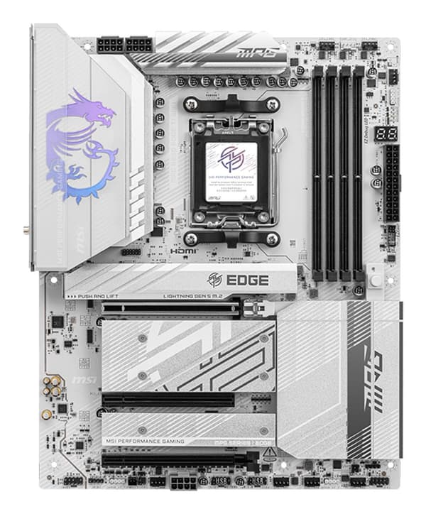 MSI MPG B850 EDGE TI WIFI-moderkort AMD B850 Socket AM5 ATX