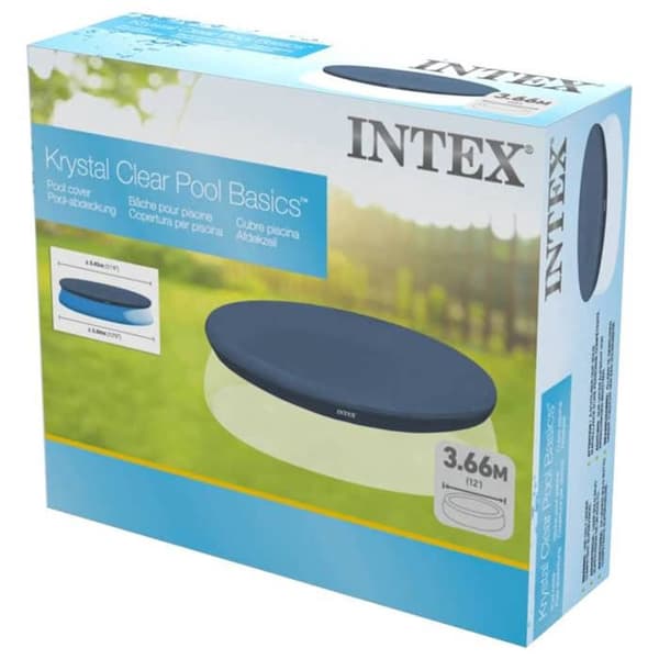 INTEX Poolskyddsöverdrag - Runt form - Ø 3,66 m